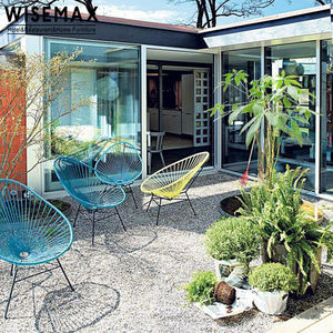 WISEMAX FURNITURE Mobilier d'extérieur populaire en rotin PE, fauteuil œuf <span class=keywords><strong>Acapulco</strong></span>, fauteuil inclinable de loisirs, fauteuil à bascule d'extérieur - Product Image 6