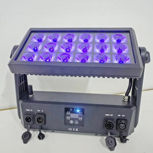 IP65กลางแจ้ง18x20W rgbwa UV 6 in <span class=keywords><strong>1</strong></span>ใช้แบตเตอรี่ DMX ไร้สายไฟ LED ติดผนังไฟเวทีสำหรับงานแต่งงานคลับบาร์ - Product Image 5