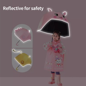 Wind Resistant Anti UV Compact Durable Manual Opening 19" Cartoon Character Business Gift <b>Umbrella</b> - Product Image 6