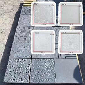 Moule antidérapant pour la fabrication de carreaux en ciment à motifs, motif lotus de la dynastie Tang, pour carreaux muraux en plâtre - Product Image 1