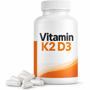 Cápsulas de Vitamina K2 D3 2 en 1, 120 Unidades, Suplemento para la Salud, Apoyo Óseo, Fórmula Personalizada, Fabricante OEM ODM - Product Image 1