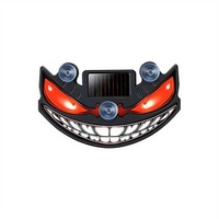 Lumière LED dynamique clignotante « Oeil du Diable » pour voiture, camion, lumière d'avertissement solaire pour vitre arrière, lumière décorative