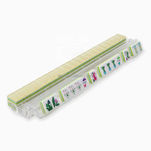 Tuiles de Mahjong Américain de Luxe Moderne en Acrylique à Motif Gravé Personnalisé, Design à 4 Couches pour le Divertissement - Product Image 3