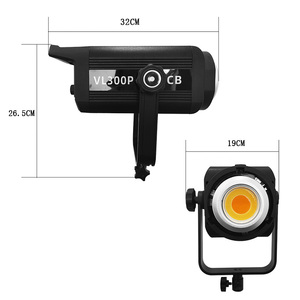 ไฟถ่ายภาพแบบปรับอุณหภูมิสีได้ 300W พร้อมรีโมทคอนโทรล 2800-6800K สำหรับการถ่ายทอดสด การถ่ายภาพ และการใช้งานในสตูดิโอ - Product Image 5