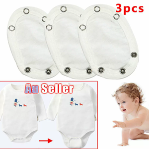 Extensor de Pelele de Algodón para Bebé, Extensión de Traje de Gateo para Bebé, Almohadilla de Tela para Bebé, Extensor de Pelele - Product Image 3