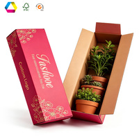 Boîtes en carton ondulé rectangulaires extra longues, cartons cadeaux floraux personnalisés, conception épaissie pour l'emballage de bouquets de fleurs