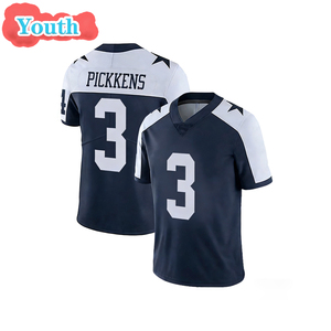 Maillot de football américain 2026 Dallas 4 Dak Prescott 3 George Pickens 88 CeeDee Lamb, maillot de rugby brodé pour jeunes - Product Image 4