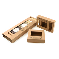 Caja de Jabón Moderna Minimalista con Diseño Gráfico y Cierre de Solapa Entrelazada para Jabón de Spa