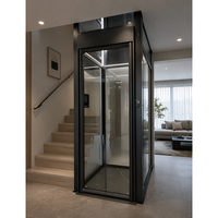 Promotion : Ascenseur panoramique compact à 5 étages, cabine transparente, capacité 250 kg, installation facile, idéal pour la maison