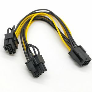 Cavo di prolunga CPU ATX 2x2 a 4 pin rosso-nero - Product Image 3