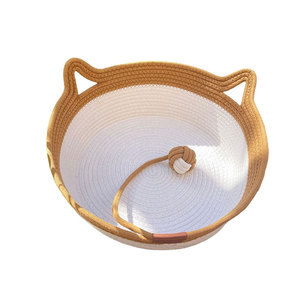 Wholesale Manufacturer New DIY Japanese Style Rattan Cat <strong>Bed</strong> Pet Handmade Round <strong>Bed</strong> Cushion Deep Sleep Warm Dog <strong>Sofa</strong> <strong>Bed</strong>