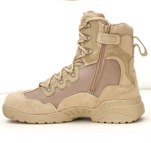 Botas de combate TSB11 de cuero completo para caza, botas tácticas Oxford 1680D, botas de caza tipo araña, parte superior de gamuza y nailon transpirable para desierto. - Product Image 3
