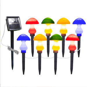 Luces Solares Eléctricas Impermeables IP65 de PVC con Forma de Hongo, 8 Modos, Lámpara de Jardín para Exteriores, 6 LED Blancos Cálidos - Product Image 6