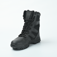 Bottes tactiques montantes pour l'entraînement sur le terrain - Bottes d'extérieur anti-écrasement à lacets
