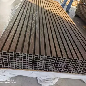 Tablero de panel de pared de bambú de madera PE para decoración de paredes al aire libre material PE