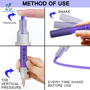 Bút Đánh Dấu Phấn Lỏng 32 Màu 8 Nhánh Màu Có Thể Xóa Được Bút Đánh Dấu Trẻ Em - Product Image 6