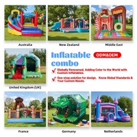 Château gonflable commercial en PVC pour enfants, avec toboggan, pour aire de jeux extérieure, modèle 2026, en promotion