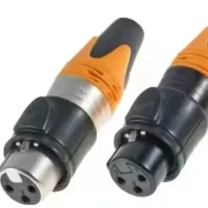 Konektor steker Xlr Video Audio kualitas tinggi profesi 3Pin perempuan dan Male Neutrik Xlr konektor 4 Pin