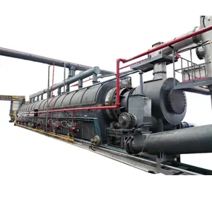 Henan melakukan pabrik produksi minyak tinggi sepenuhnya ban karet solid mesin daur ulang mesin pirolisis karet