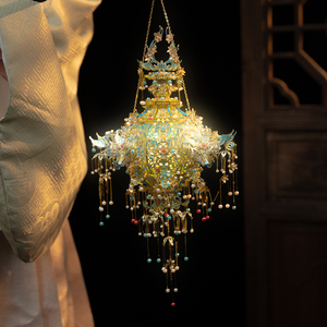 Puzzle <span class=keywords><strong>3D</strong></span> en métal sans os <span class=keywords><strong>Piececool</strong></span>, lanterne, style chinois traditionnel moderne, modèle d'assemblage DIY, artisanat décoratif pour adultes et enfants - Product Image 4