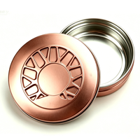 Boîte en métal ronde personnalisée en aluminium pour emballage en gros, idéale pour bonbons, chocolats et cosmétiques
