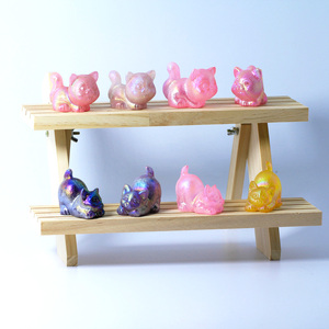 Offres Spéciales poli rose Aura chat Quartz cristal sculpture sculpté à la main pour artisanat décoratif et cadeaux avec mascotte en pierre - Product Image 2