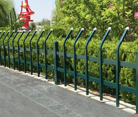 Valla de Acero Galvanizado para Jardín, Barandilla de Aislamiento Verde para Jardín, Barrera Protectora para Parques y Jardines de Flores