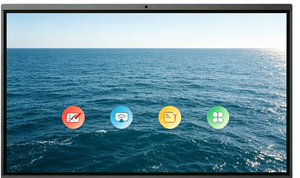 กล้องไร้สาย 4K พร้อมไมโครโฟน ขนาด 75 นิ้ว Intel I3 I5 I7 กระดานอัจฉริยะ Android  ไวท์บอร์ดแบบโต้ตอบ หน้าจอสัมผัส OEM - Product Image 1