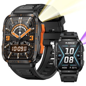 Kt79 Smartwatch 1.96 Inch HD IPS Màn Hình Cảm Ứng 30M Sâu 7-15 Ngày Flash UV Ánh Sáng 79 Báo Động La Bàn Đồng Hồ Thể Thao Cho Android Cao Su - Product Image 1