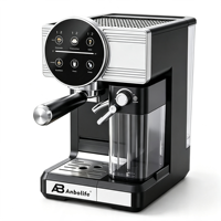 Máquina de Café Espresso Semiautomática Comercial de 20 Bares con Tanque de Leche Desmontable, Empaque con Logotipo Personalizado, Eficiente Energéticamente, para el Hogar