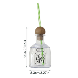 12oz tái sử dụng nhựa mini người bảo trợ chai nhựa Cocktail Tequila chai Patron cup với nút chai nắp - Product Image 2