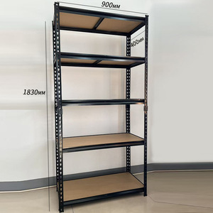 American Style Gourd Shape Rivet <b>Storage</b> Rack 900x400x1830mm Carbon Steel Detachable Multi Layer <b>Kitchen</b> Warehouse Rack - Product Image 3