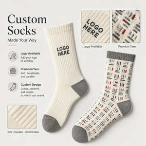 Luxury Combed Cotton Crew <b>Socks</b> Spring Terry Basketball <b>Running</b> Sports High Quality Custom Anti-Slip Anti-Bacterial Quick Dry - Product Image 5