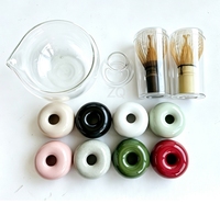 Support en céramique pour fouet à matcha, support pour Chasen, accessoires pour ensemble de thé matcha traditionnel en bambou