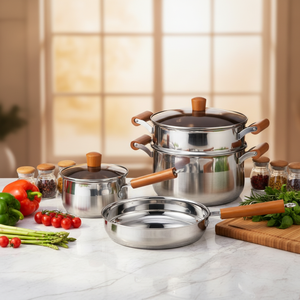 <span class=keywords><strong>Set</strong></span> Peralatan Masak Stainless Steel 304, <span class=keywords><strong>Set</strong></span> Peralatan Dapur, <span class=keywords><strong>Set</strong></span> Panci Masak, Grosir Pabrik Peralatan Dapur - Product Image 2