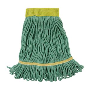 Tête de balai serpillère Boardwalk BWK501GN 5 pouces verte en coton/fibre synthétique, conception rectangulaire compacte pour usage domestique - Product Image 1