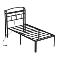 Lit simple pliant moderne et minimaliste de style économique, compact pour petits appartements, usage domestique, locations, siestes, chambres
