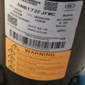 คอมเพรสเซอร์ทำความเย็น HYZL SNB172FJFMC รุ่น R410A สำหรับเครื่องปรับอากาศ อุปกรณ์ทำความเย็นและความร้อน - Product Image 1