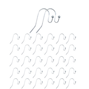 Copper Earring Hooks With Clear <b>Backs</b> For Jewelry Making 2.0 Ball Hook Set <b>Drop</b> Shape U Shape Findings Accessories - Product Image 2