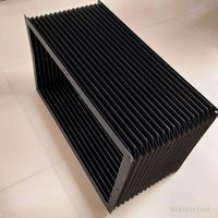Housse anti-poussière en nylon flexible pour machine CNC, housse accordéon rectangulaire en nylon