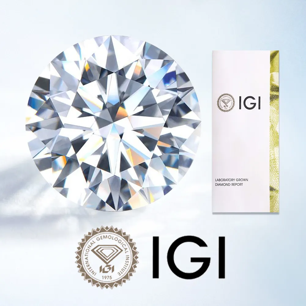 IGI GIA Certificate 0.5ct 1ct 1.5ct 2ct 3ct Wholesale Lab Created Diamond HPHT CVD Lab Grown Diamond