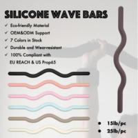 Barra de Pesas Multiusos, Barra de Silicona Colorida para Gimnasio en Casa, para Entrenamiento de Pilates