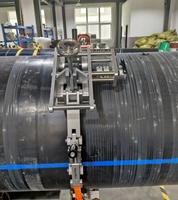 Machine à décapage de tuyaux industrielle professionnelle de grande taille E-Work ERSE1200, électrique, sans balais, pour tuyaux PE/PVC/PPR, 400-1200 mm, 1