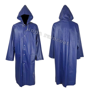 Capa de Chuva Personalizada com Logo para Homens e Mulheres, Impermeável, com Capuz, Poncho, Jaqueta Transparente de Vinil 100% PVC com Bolsos - Product Image 5