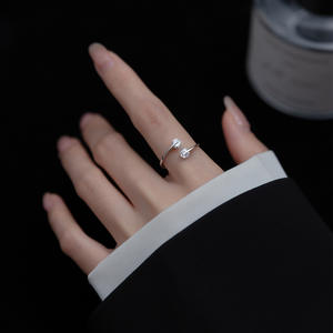 रोमांटिक डिजाइन s925 स्टर्लिंग चांदी cz पत्थर वादा करने वाली महिलाओं के लिए - Product Image 2