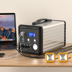 Station d'alimentation portable d'urgence avec batterie LiFePO4, onduleur à onde sinusoïdale pure, recharge solaire/AC/voiture pour le <span class=keywords><strong>camping</strong></span> - Product Image 1