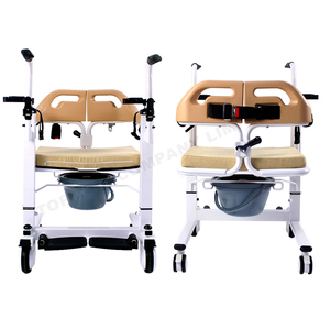 Sedia Comoda Mobile per Trasferimento Pazienti, Sollevatore e Sedia di Trasferimento Medica per Assistenza Domiciliare - Product Image 6