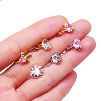 Bijoux Gaby papillon lunettes cz or 14k faux piercing nez faux anneau de nez clous pendants clips de manchette falsos faux piercing