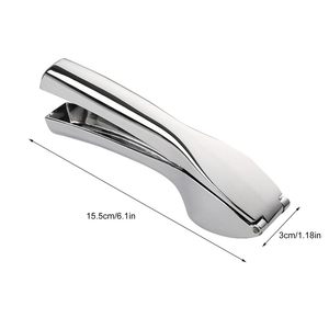 Presse-ail de qualité supérieure Hachoir à ail super facile à utiliser et à nettoyer Outil multifonctionnel de hachoir à ail avec poignée ergonomique - Product Image 3