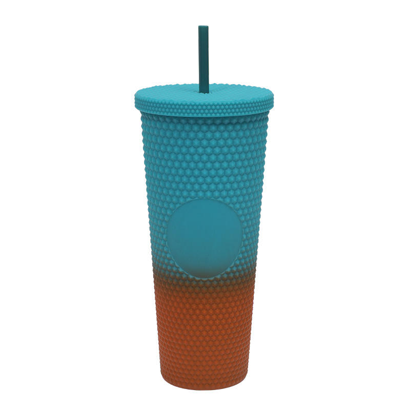 Gradient green and orange